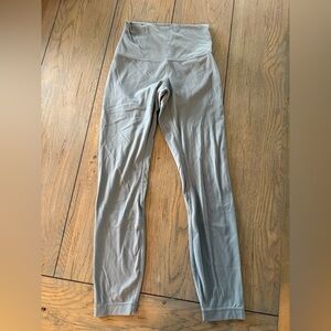 lululemon athletica Grayish blue ribbed Leggings